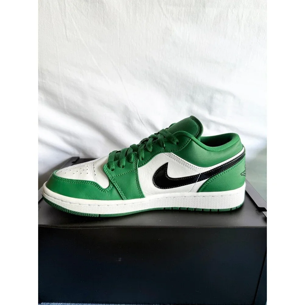 AUTHENTIC Jordan 1 Low Pine Green size 9 553558–301 2020 PRE-OWNED